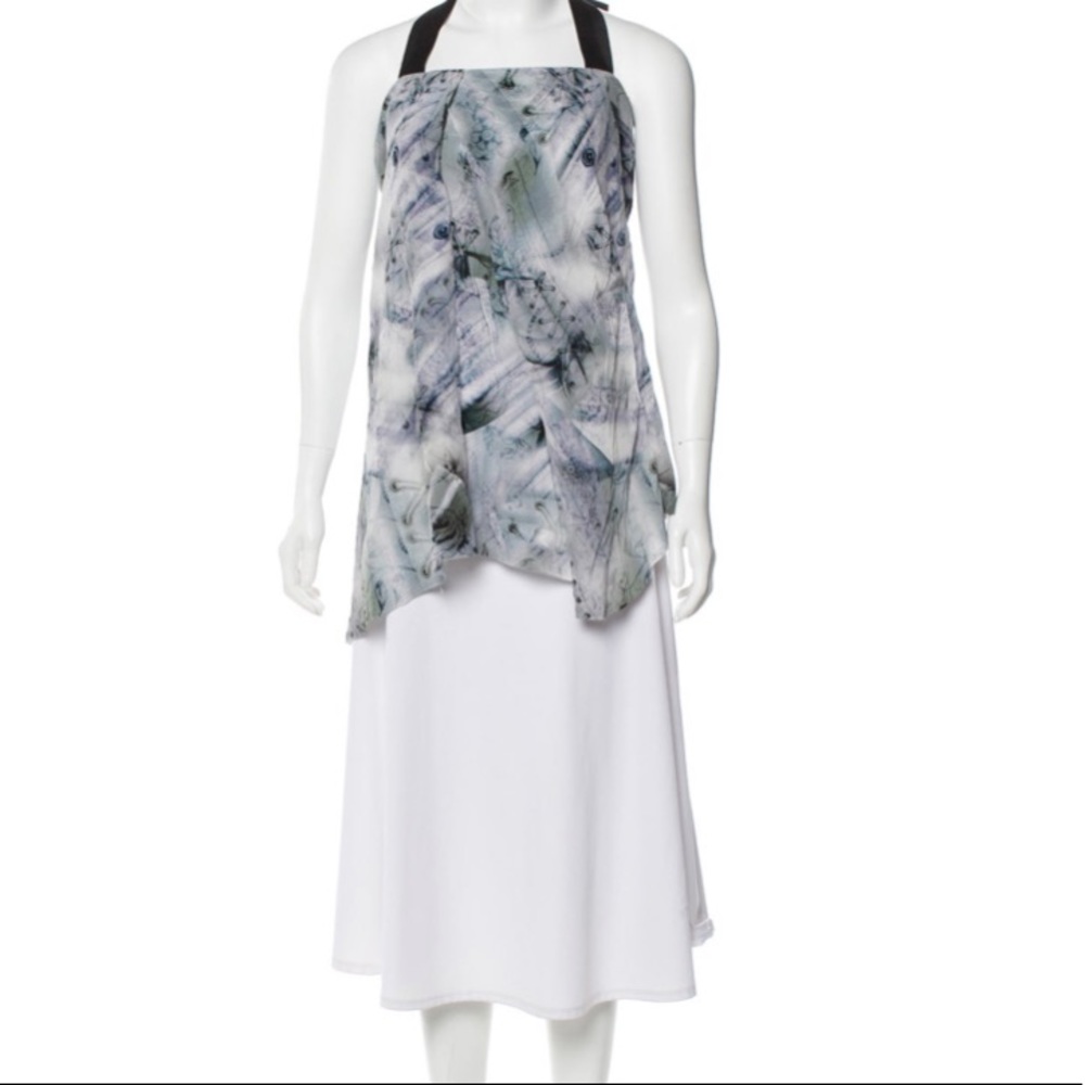 Alexander McQueen silk floral top